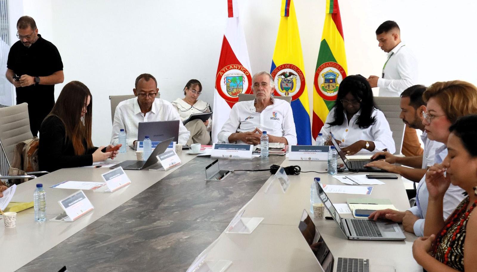 Gobernador Eduardo Verano durante el Consejo Superior de la Uniatlántico. 