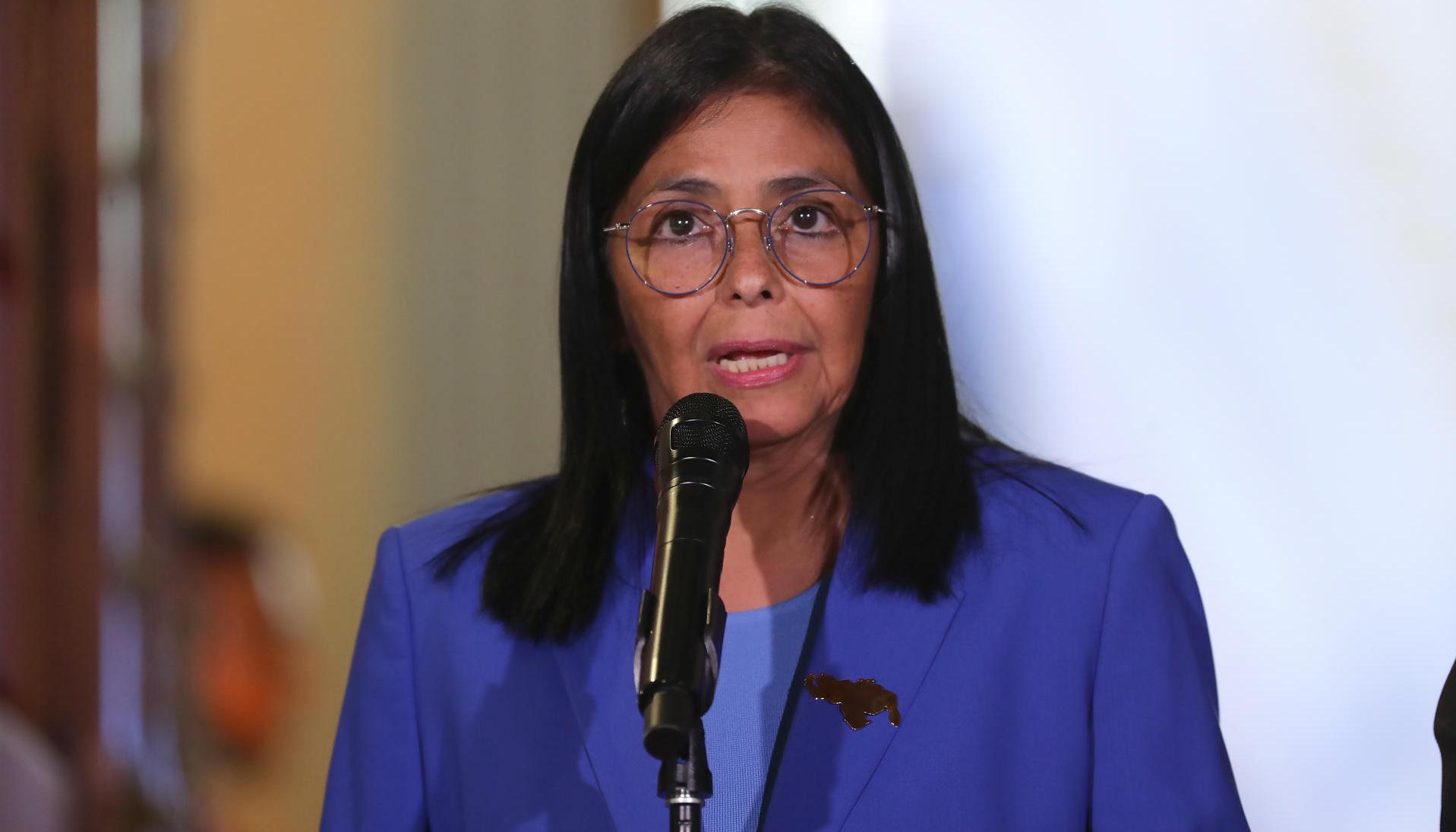 Delcy Rodríguez, Presidenta encargada de Venezuela.