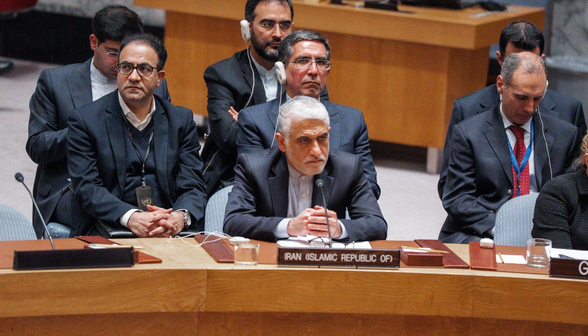 Embajador de Irán ante la ONU, Amir-Saeid Iravani. 