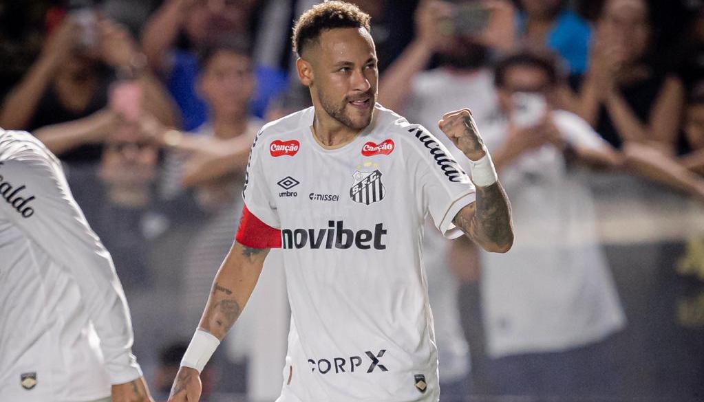 Neymar, delantero brasileño del Santos.