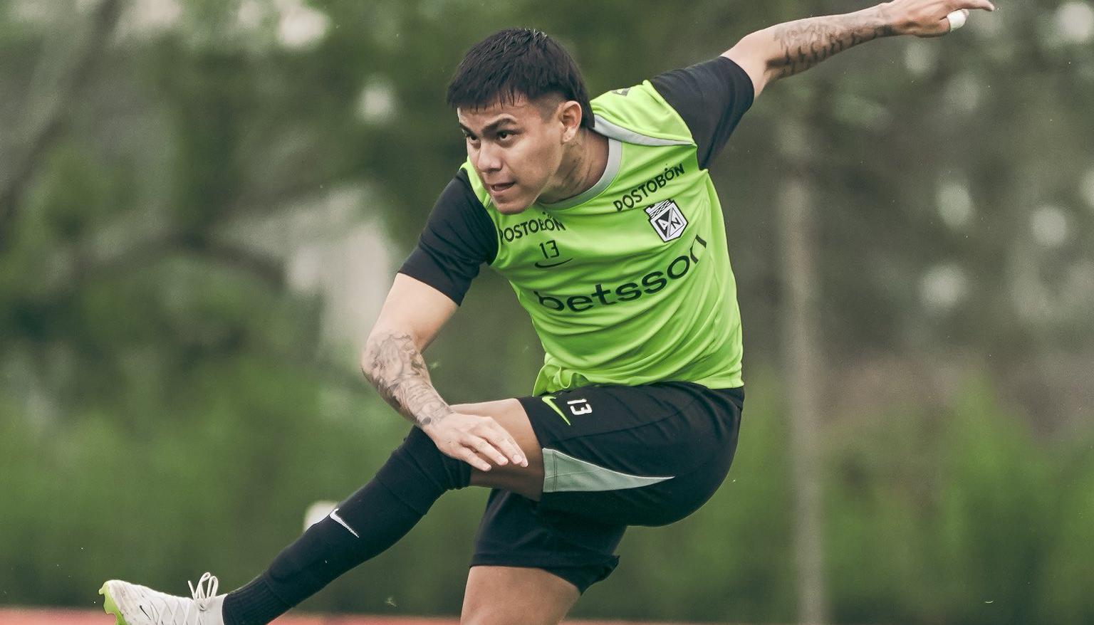 Nicolás Rodríguez, mediocampista de Atlético Nacional. 