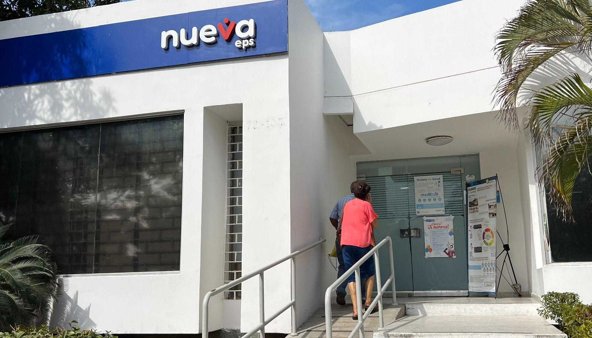 Fachada de Nueva EPS en Atlántico. 