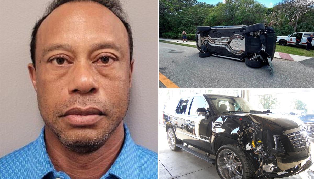 La reseña de Tiger Woods y el vehículo que conducía. 