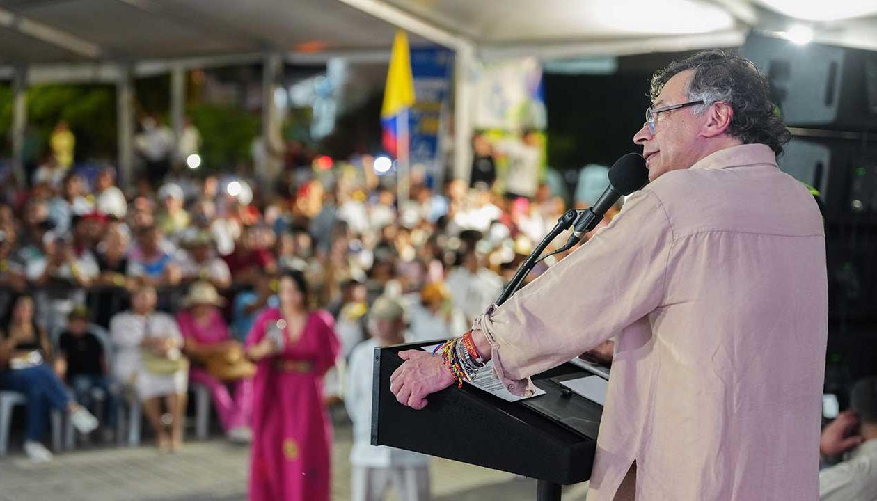 El Presidente Gustavo Petro.