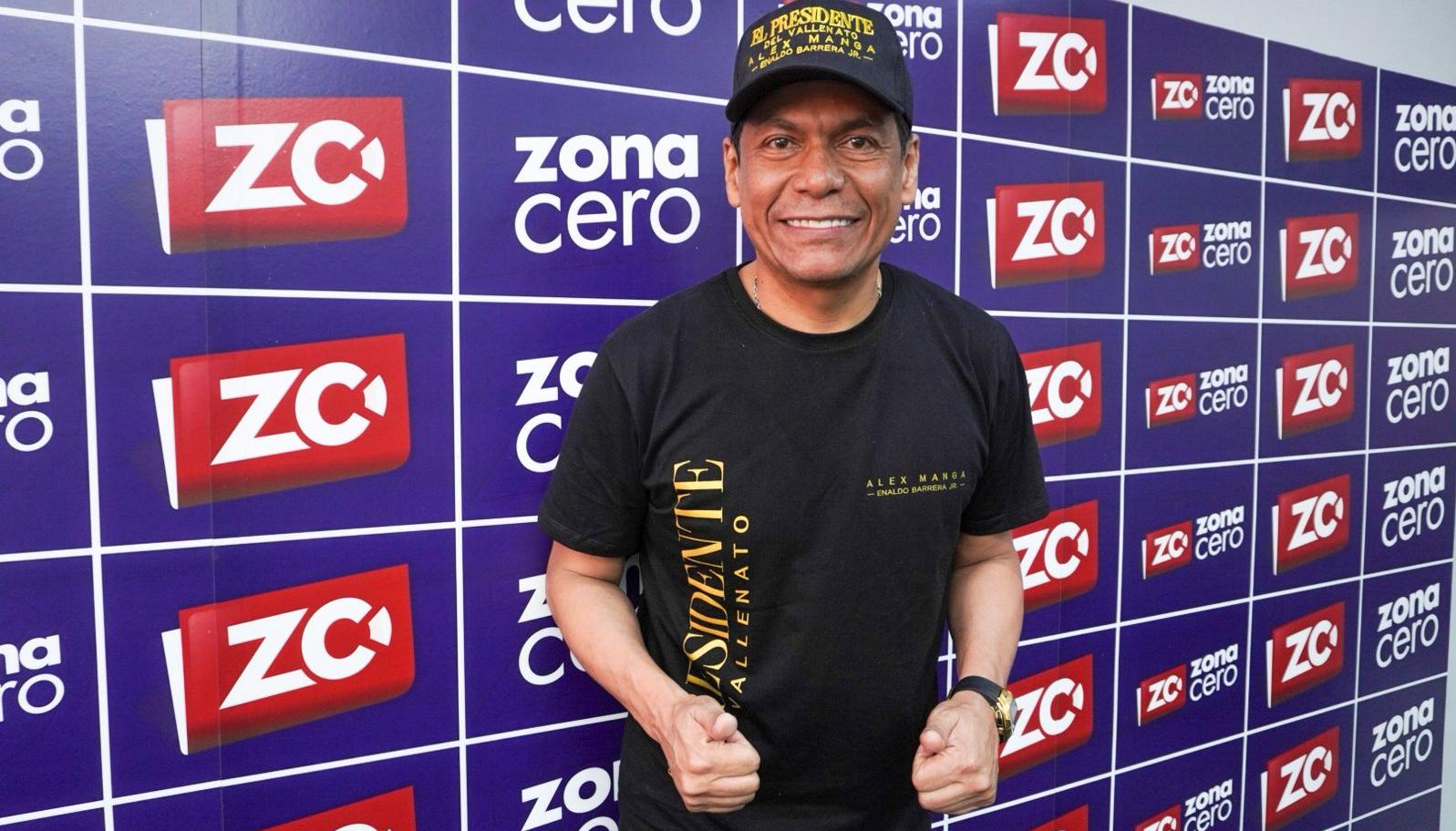 Alex Manga en la redacción de Zona Cero. 