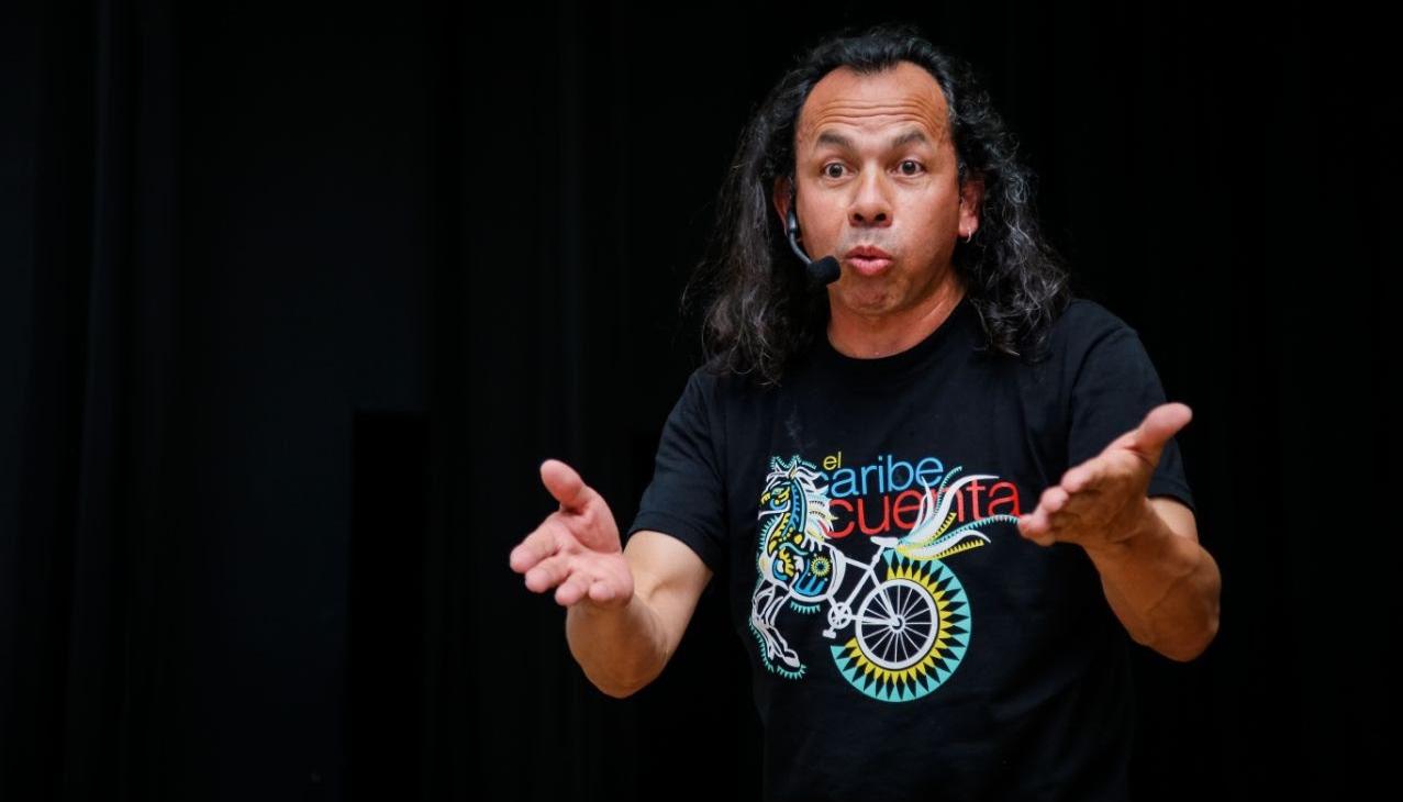 El narrador Iván Torres. 