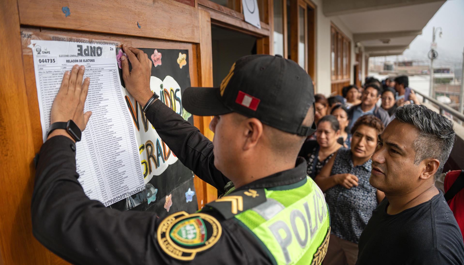 Elecciones en Perú.