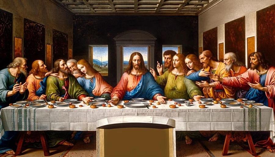 La Última Cena de Leonardo da Vinci. 