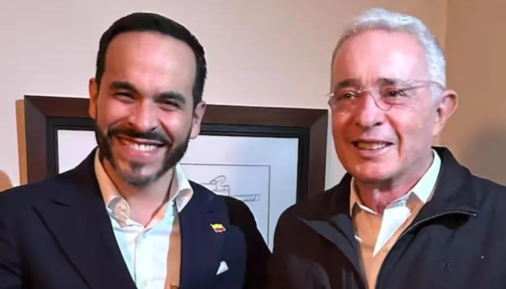 Abelardo De La Espriella y Álvaro Uribe.