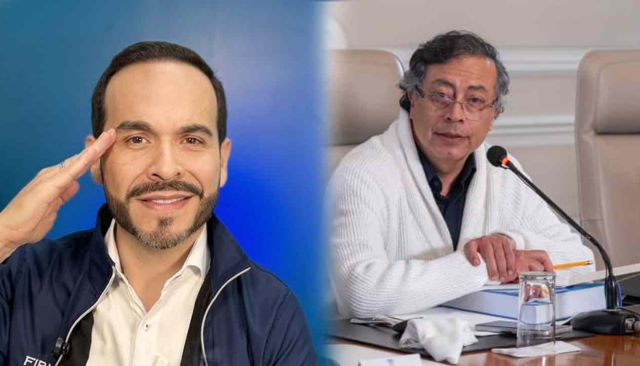 Abelardo De La Espriella y el Presidente Gustavo Petro.