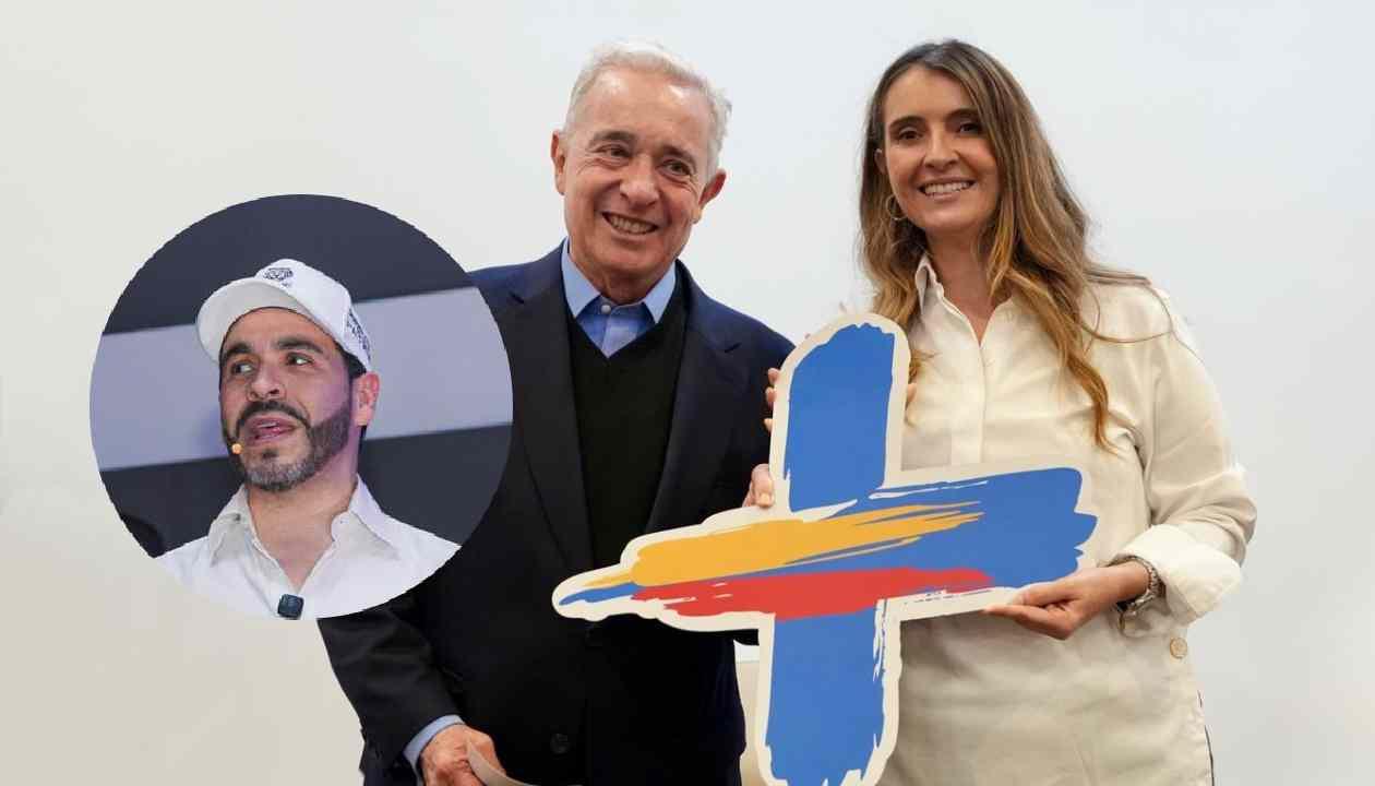 Abelardo De La Espriella, Álvaro Uribe y Paloma Valencia.