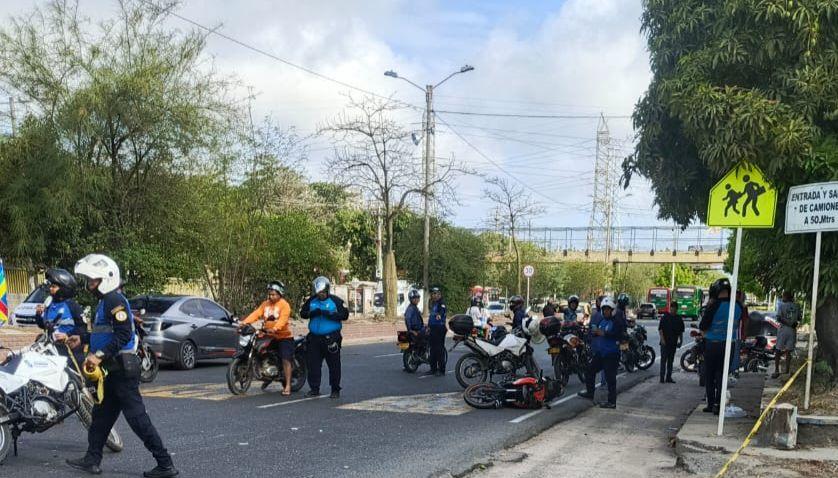Accidente en la calle 30. 