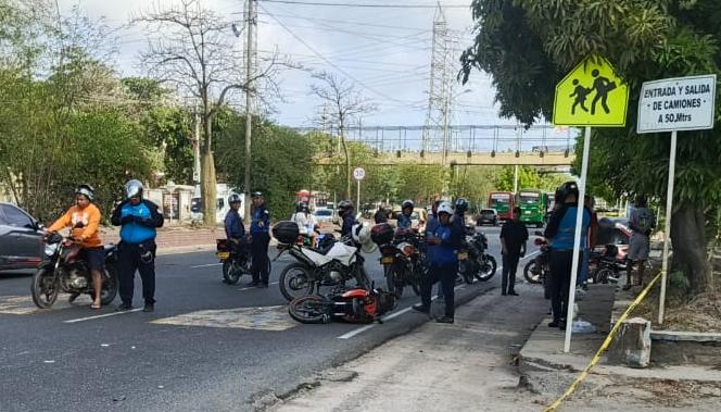 Accidente en la 30
