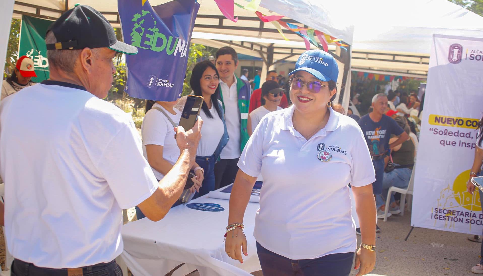 La Alcaldesa de Soledad, Alcira Sandoval.