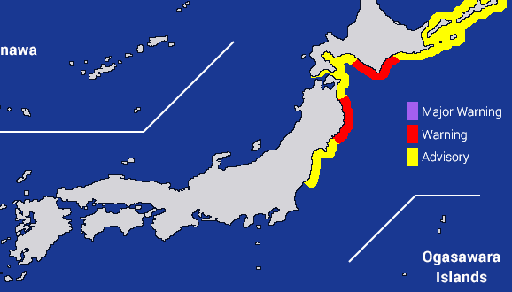 Alerta de Tsunami en Japón