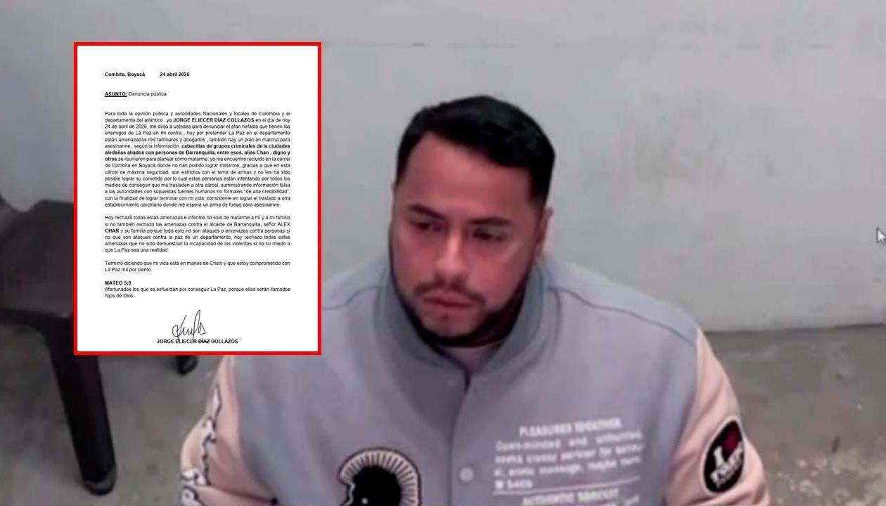 Jorge Eliécer Díaz Collazos y la carta enviada a las autoridades. 