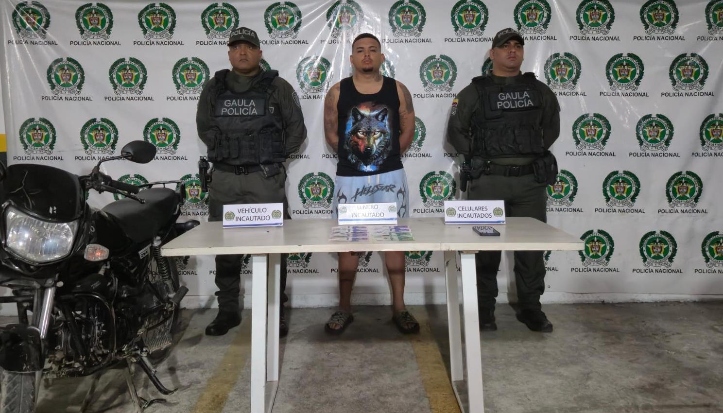 La captura se realizó por parte del Gaula de la Policía. 