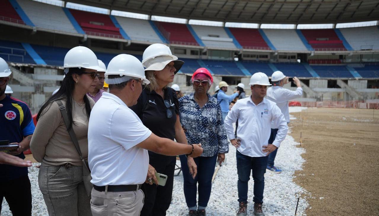 Imagen de la segunda inspección de la Conmebol.