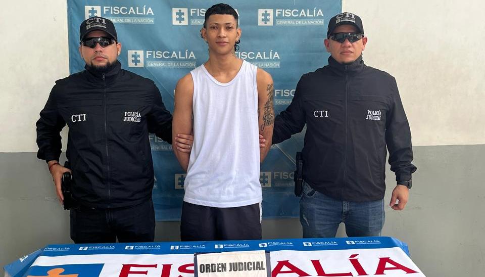 Juan David Blanco Borrero, capturado. 