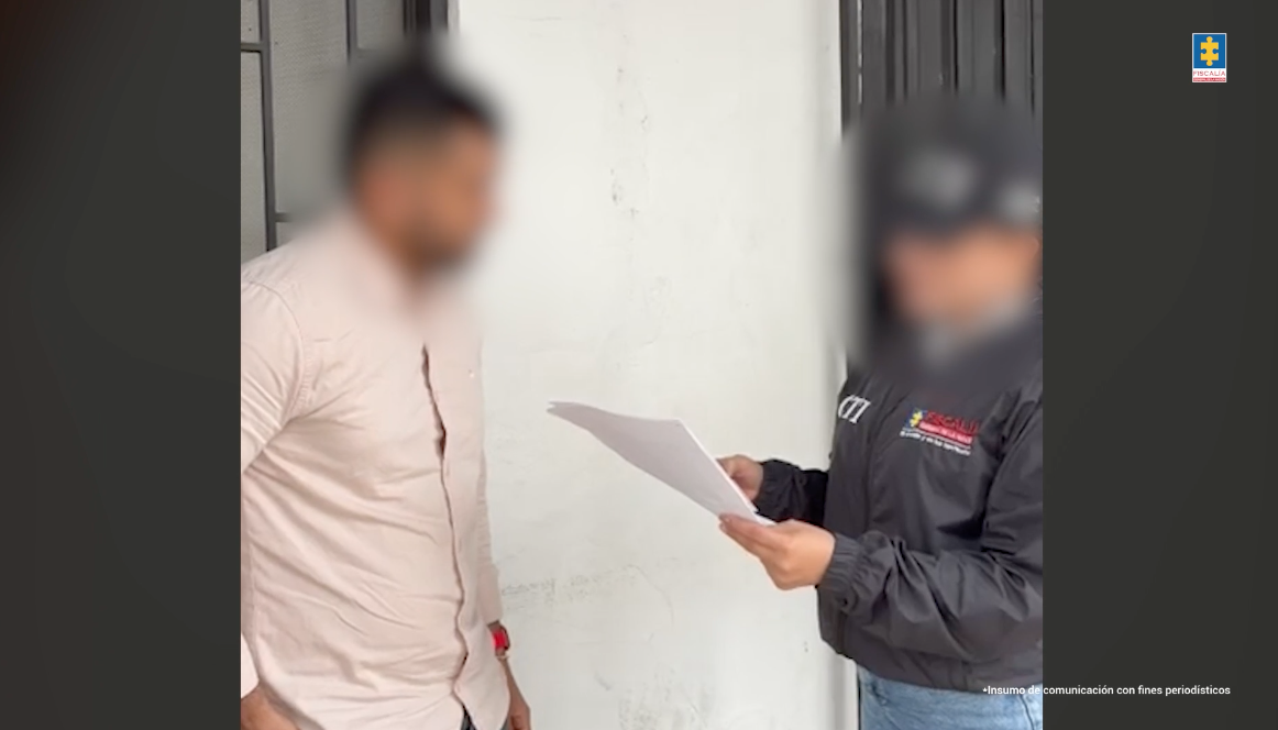 Uno de los capturados por parte del CTI. 