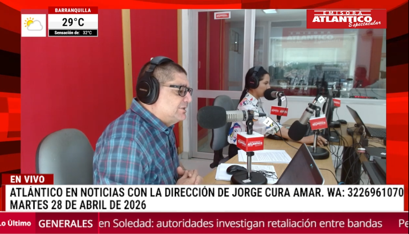 Transmisión de Atlántico en Noticias.
