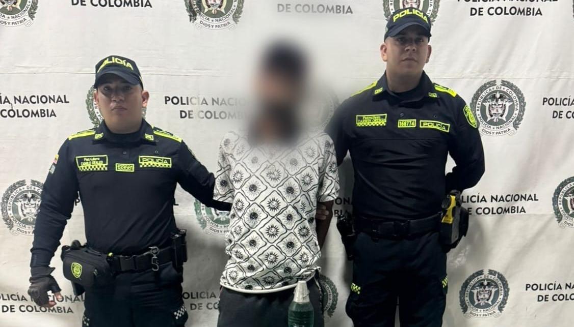 El capturado con el mortero. 