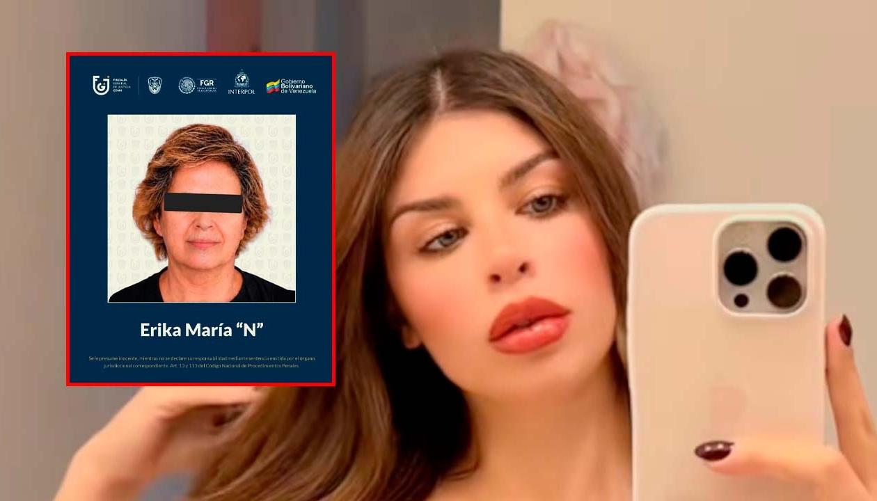 La mujer capturada y su nuera Carolina Flores.