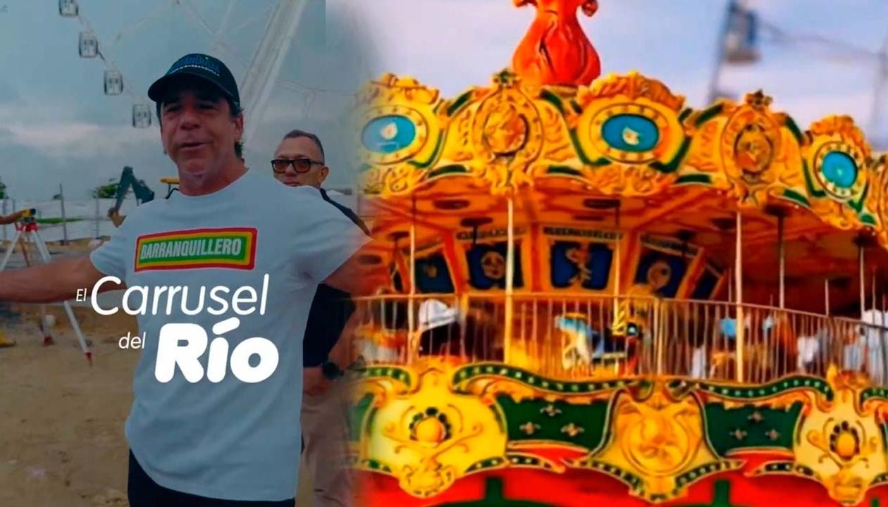 El Alcalde Alex Char y el Carrusel del Río.