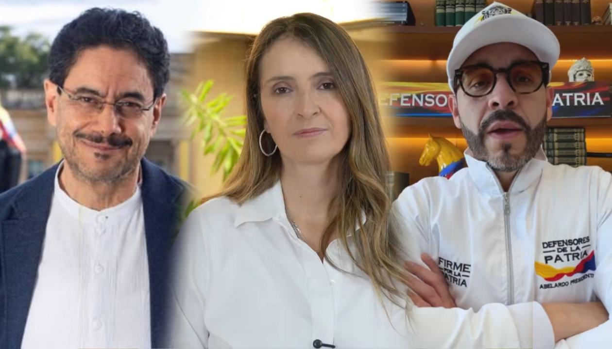 Iván Cepeda, Paloma Valencia y Abelardo De La Espriella.