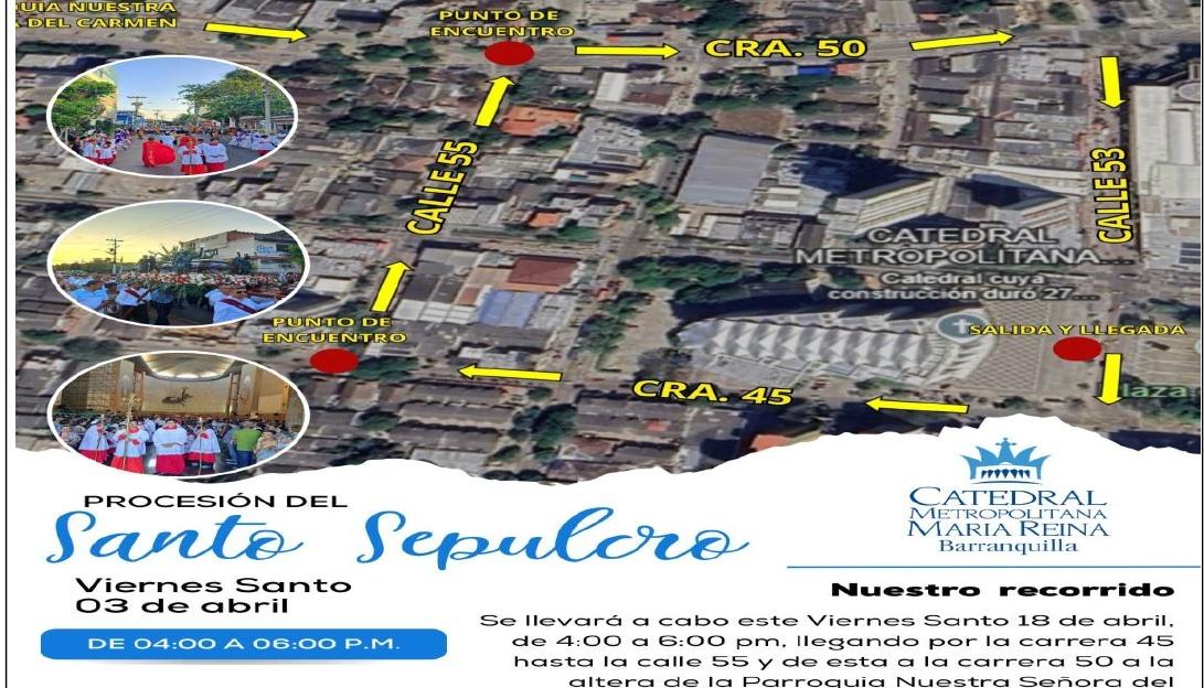 Cierres Viales por el Santo Sepulcro