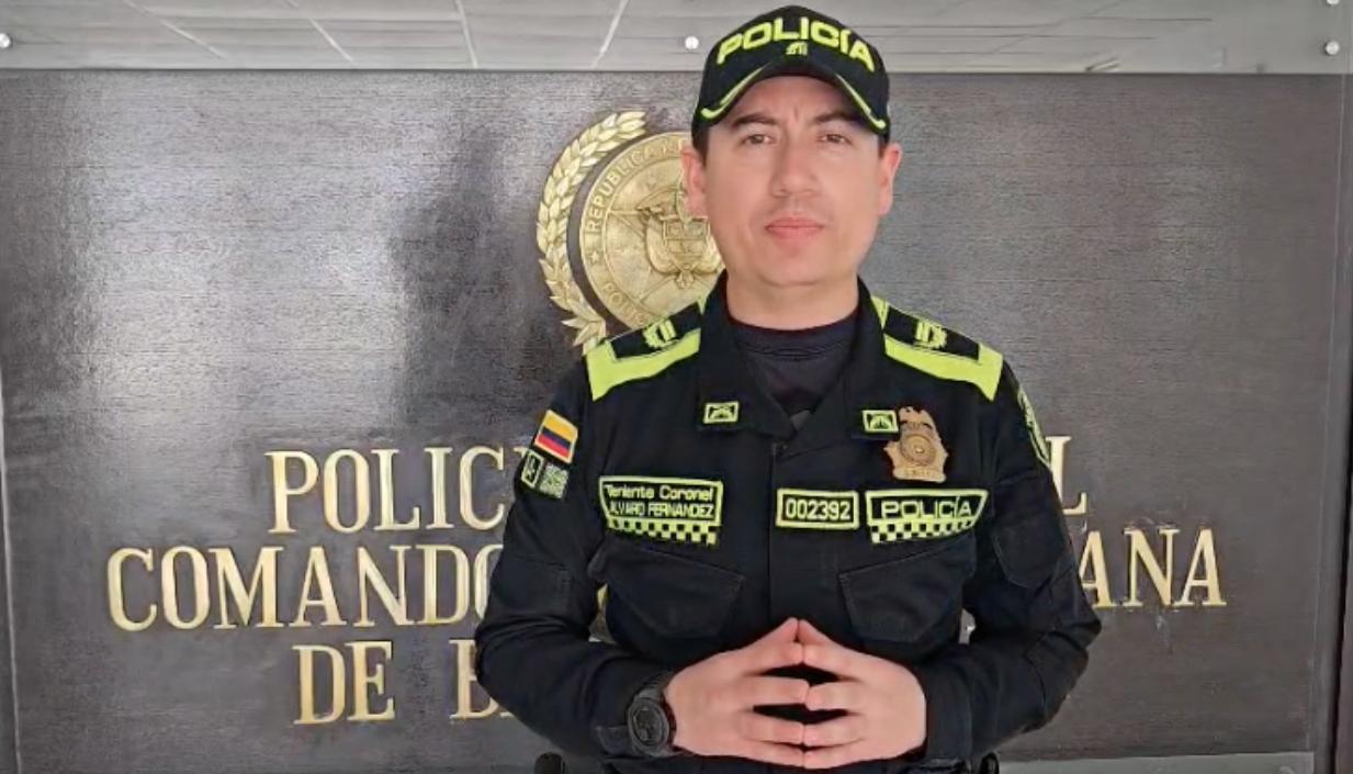 Comandante Operativo de la Policía Metropolitana de Barranquilla. 