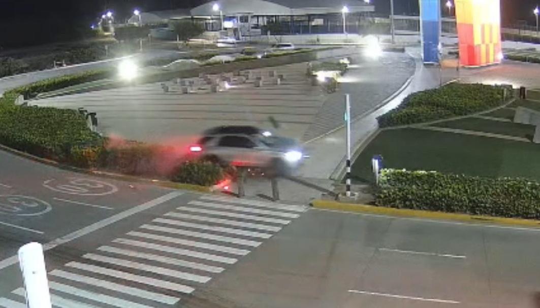 Momento del accidente.