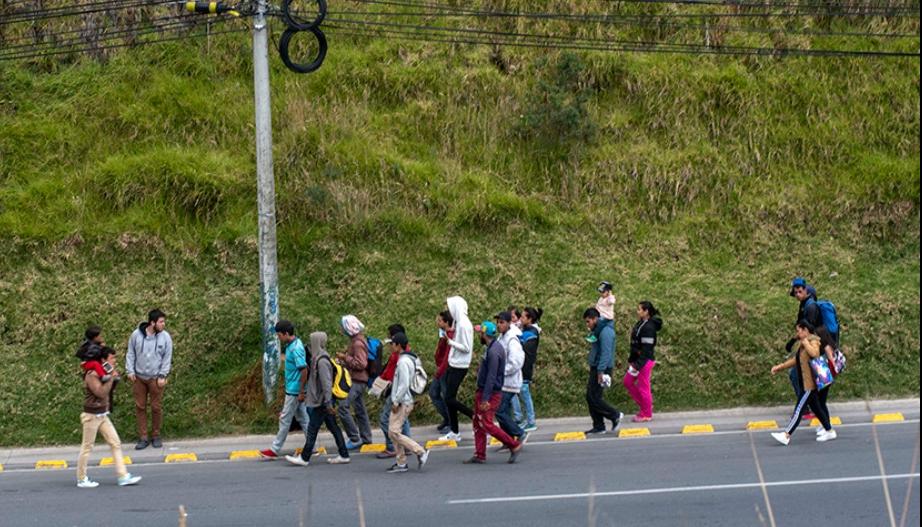 Movilización por conflicto armado en Colombia.