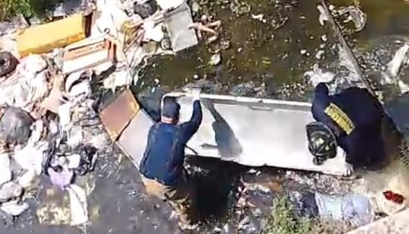 Arroyo León donde encontraron el cuerpo. 