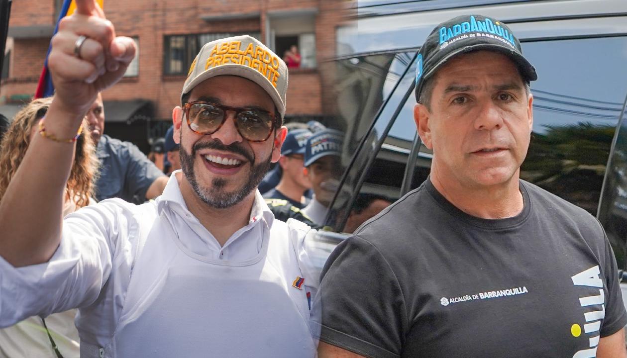 El candidato Abelardo De La Espriella y el Alcalde Alex Char.