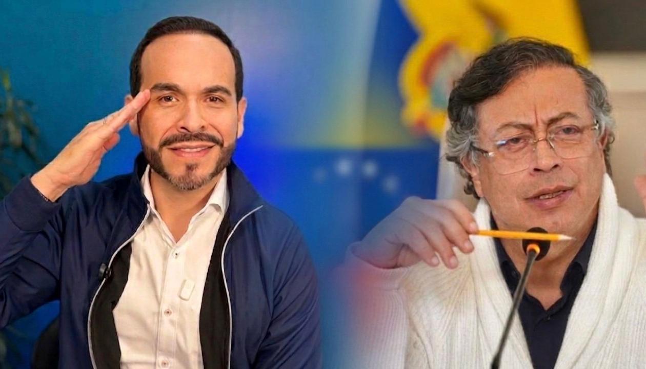  El candidato presidencial Abelardo De la Espriella y el Presidente Gustavo Petro. 