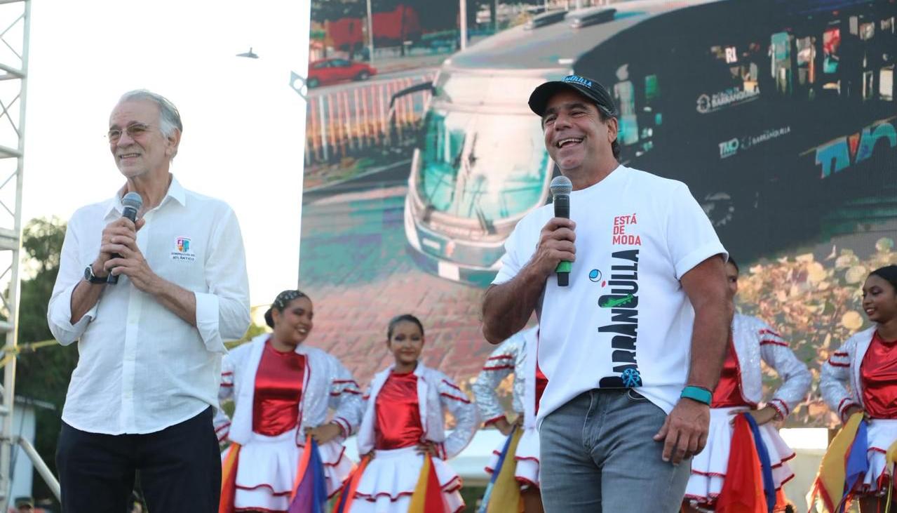 El gobernador Eduardo Verano y el alcalde Alejandro Char.