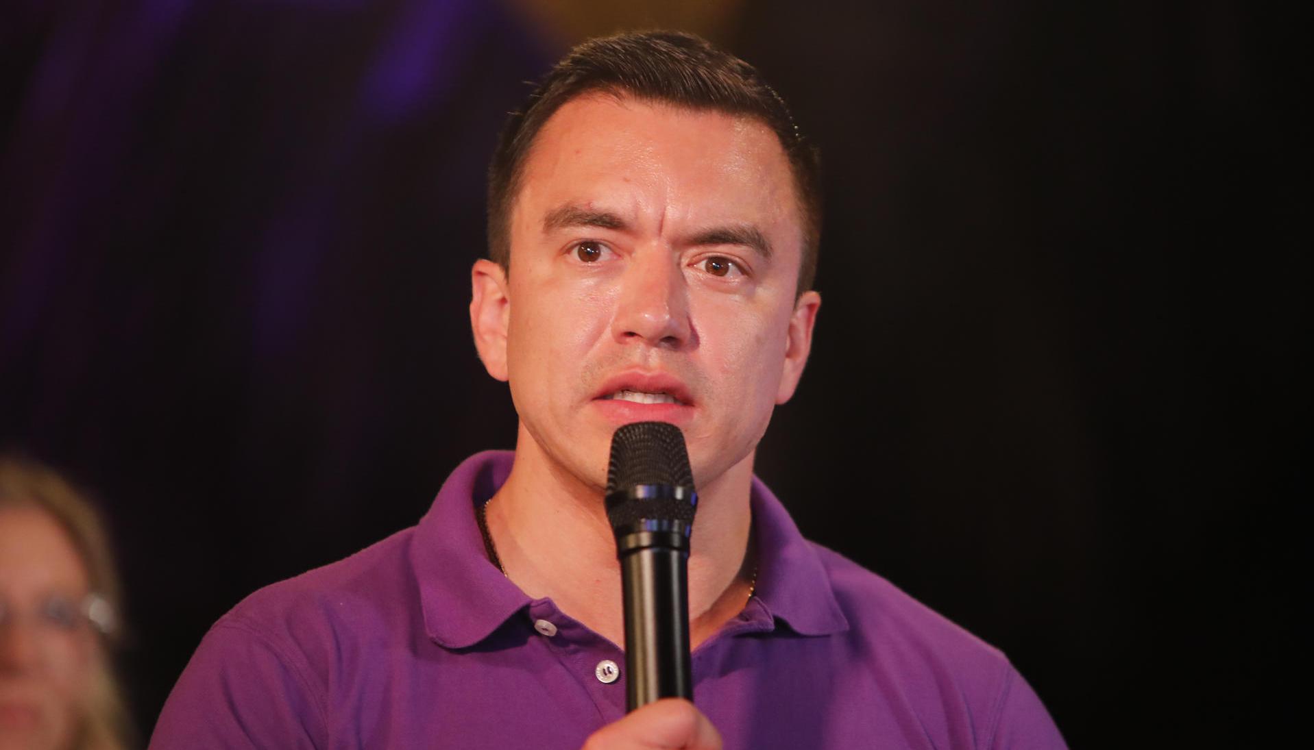 El Presidente de Ecuador, Daniel Noboa.