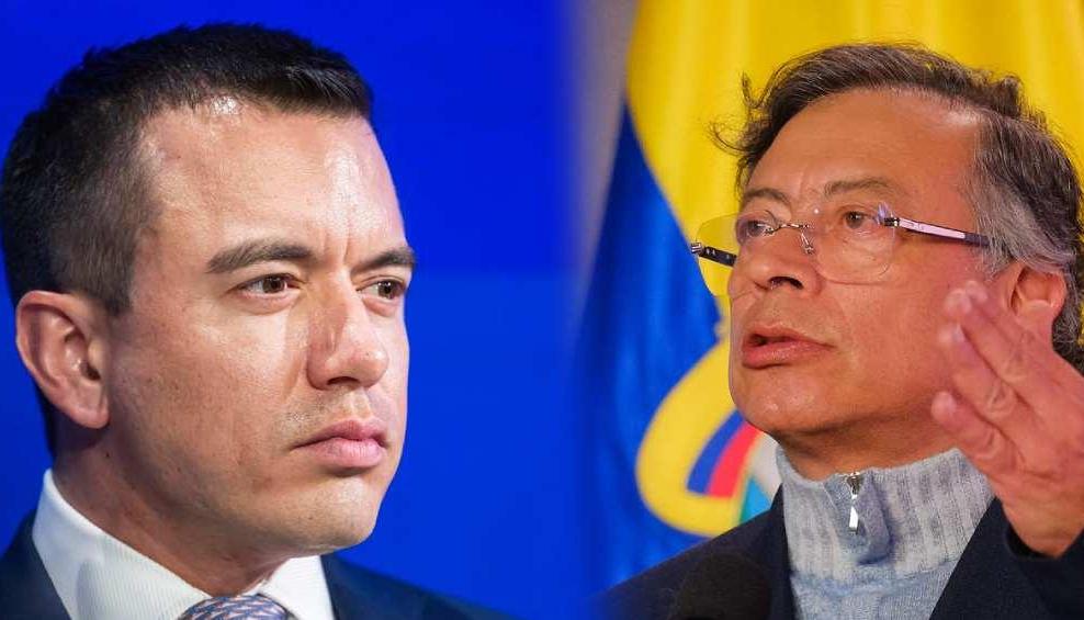 El Presidente de Ecuador, Daniel Noboa, y el Presidente Petro.