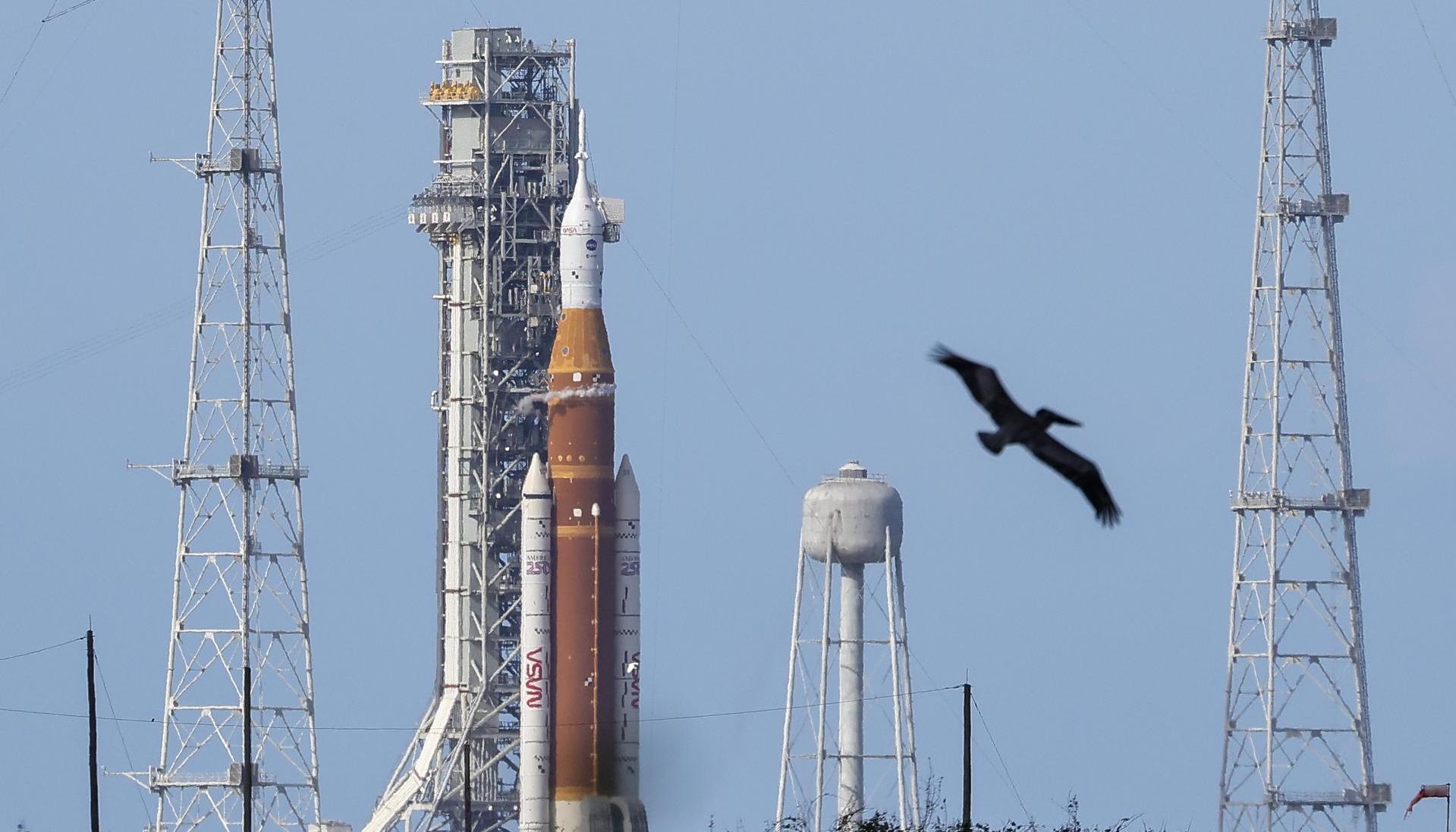 El sistema de lanzamiento del Artemis II.
