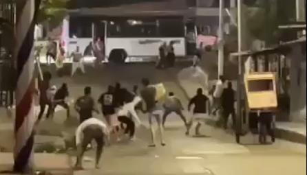 Imagen de uno de los enfrentamientos.