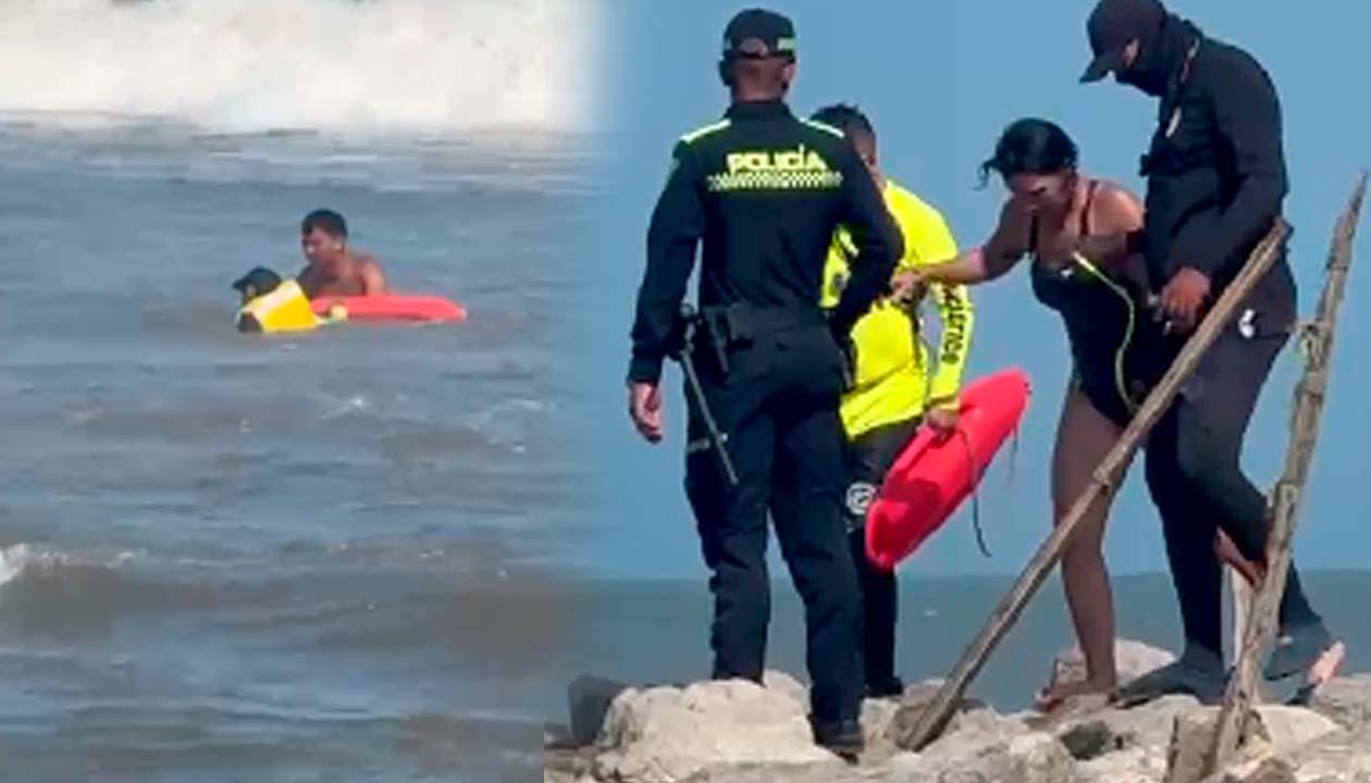 Rescate de dos surfistas