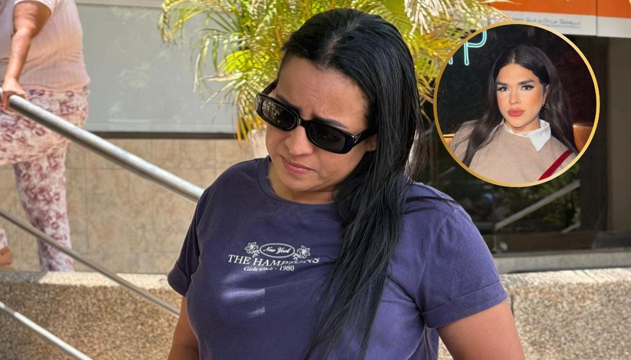 Johana Morales y su familiar Leonela (círculo). 