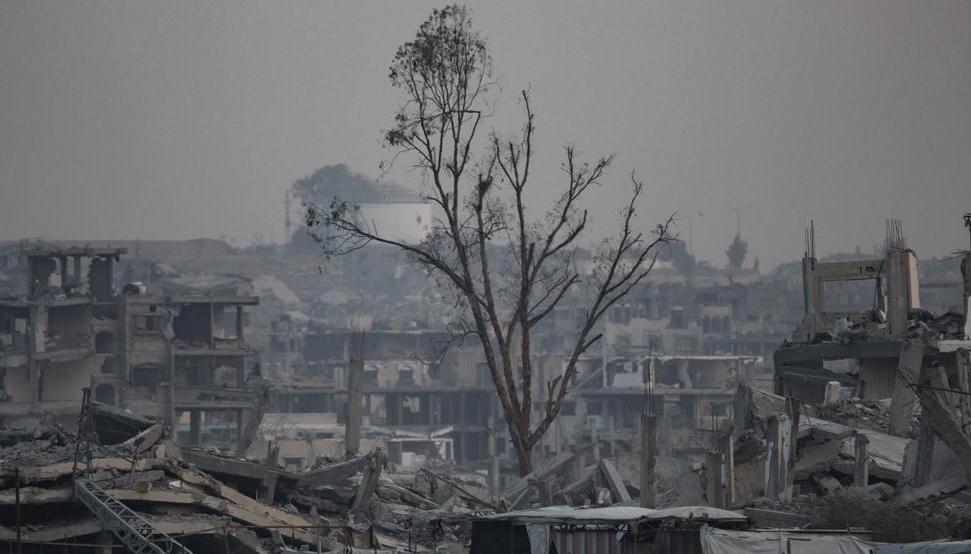 Destrucción en Gaza por los ataques de Israel.