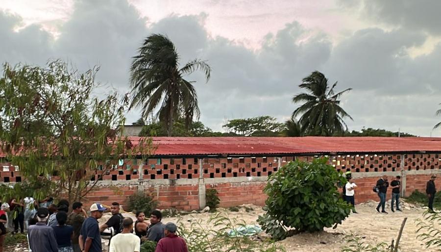 Lugar donde ocurrió el crimen en el corregimiento La Playa. 