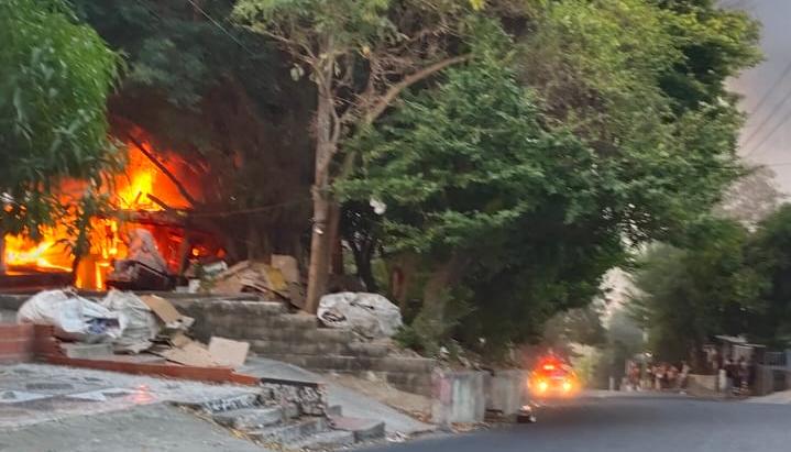 Incendio en la Loma de la Manga. 