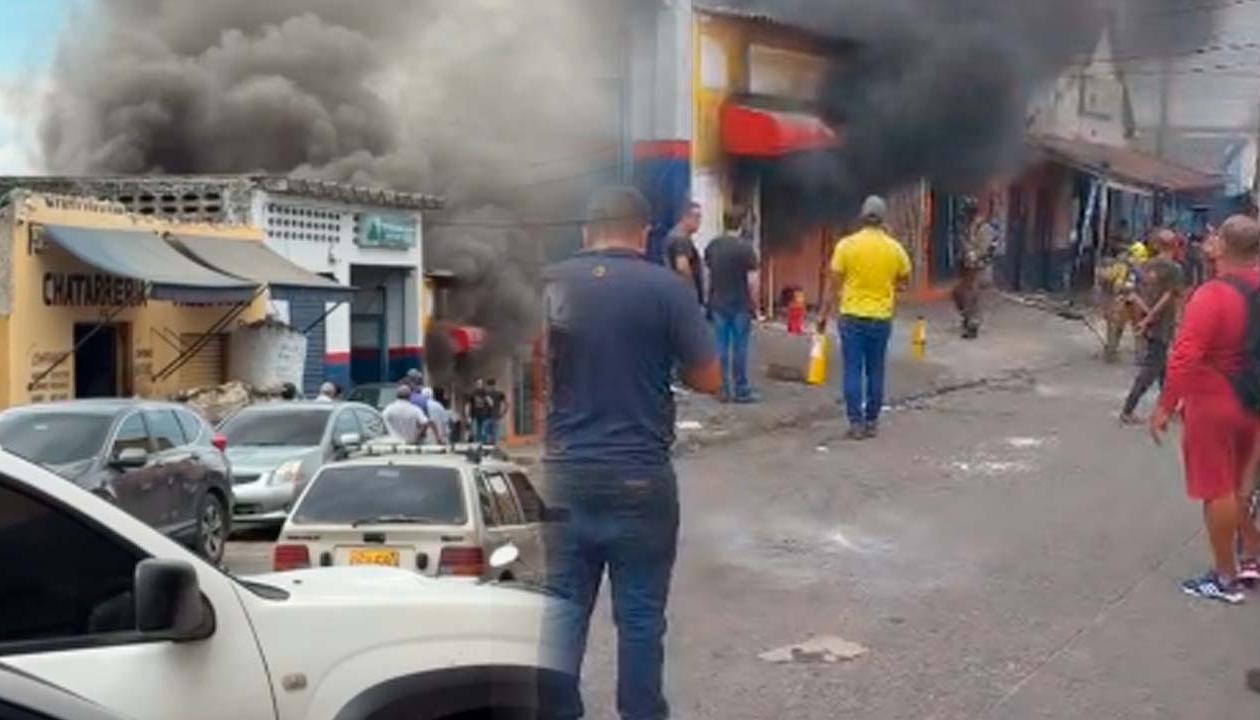 Lugar donde se presentó el incendio. 