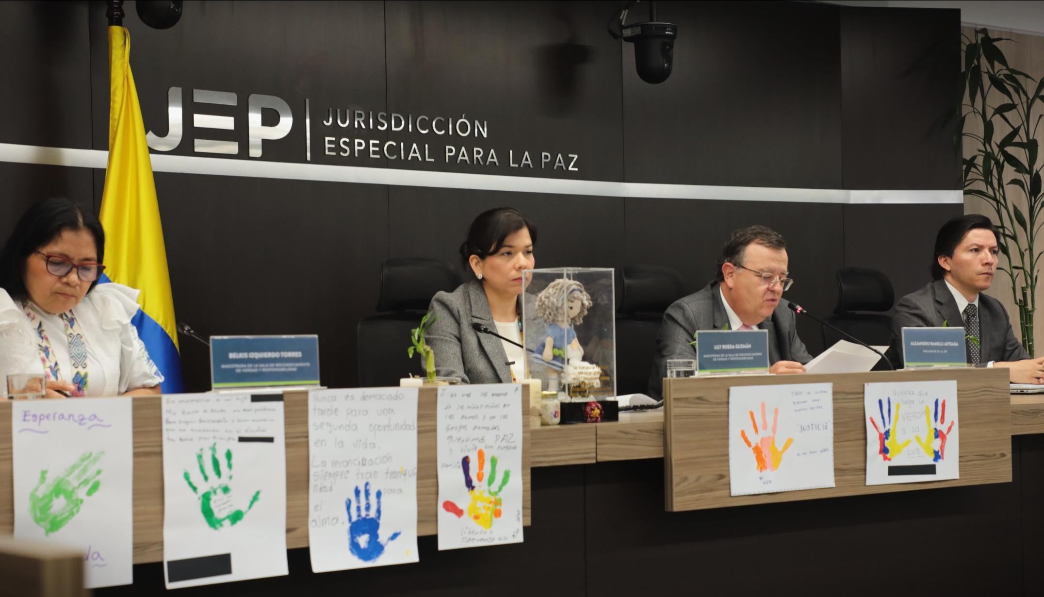 Rueda de prensa de este martes por parte de la JEP.