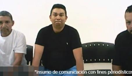 Los tres integrantes del presunto grupo delictivo.