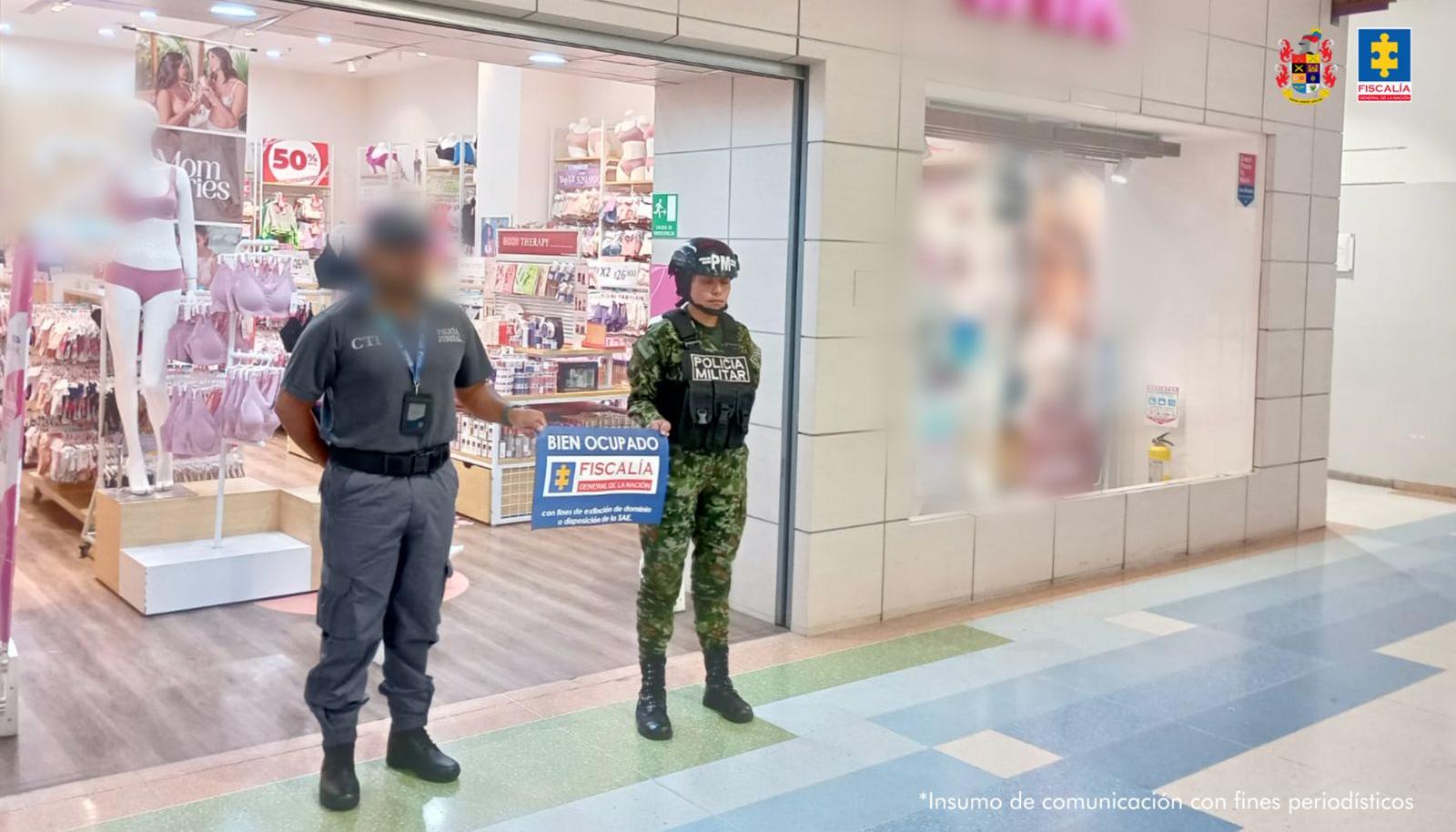 Allanamiento en un local de Lili Pink el día anterior. 